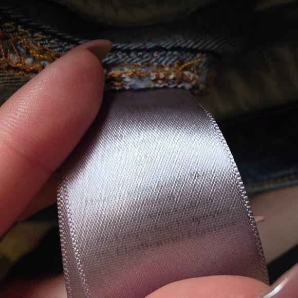 ZADIG & VOLTAIRE Ava Jeans Slim Raw Hem Denim Moto Boho 90s Y2k Grunge Edgy - Picture 8 of 8